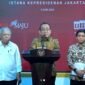 Menteri Pekerjaan Umum dan Perumahan Rakyat (PUPR) Basuki Hadimuljono dan Wakil Menteri Agraria dan Tata Ruang/Wakil Kepala Badan Pertanahan Nasional (ATR/BPN) Raja Juli Antoni akan menjalankan kewajiban sebagai Pelaksana Tugas (Plt.) Kepala dan Wakil Kepala OIKN, hingga ditunjuknya Kepala dan Wakil Kepala OIKN definitif sesuai perundang-undangan, agar program-program percepatan pembangunan IKN tetap terjamin./ Foto: Muchlis Jr - Biro Pers Sekretariat Presiden