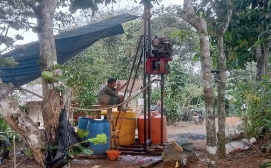 Disperkim Sukabumi evaluasi proyek sumur bor di Cirempak yang belum optimal dalam menyuplai air bersih. | Istimewa