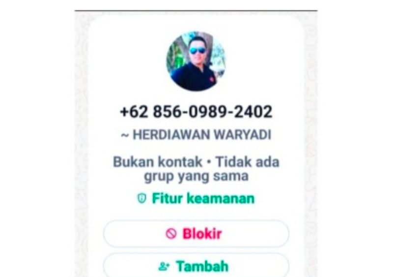 Nama Sekdis Disperkim dicatut, masyarakat diminta waspada. | Istimewa