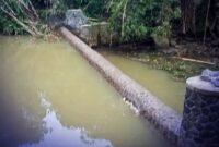 Bendungan Leuwi Bangga kembali berfungsi, warga tiga desa bersyukur.