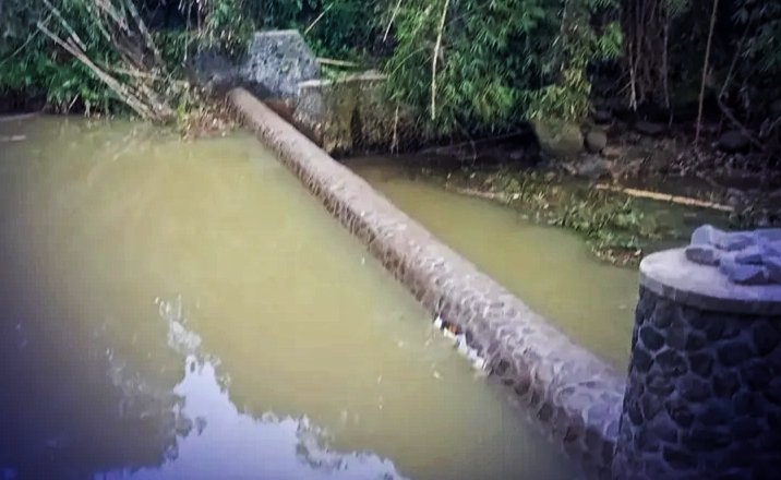 Bendungan Leuwi Bangga kembali berfungsi, warga tiga desa bersyukur.