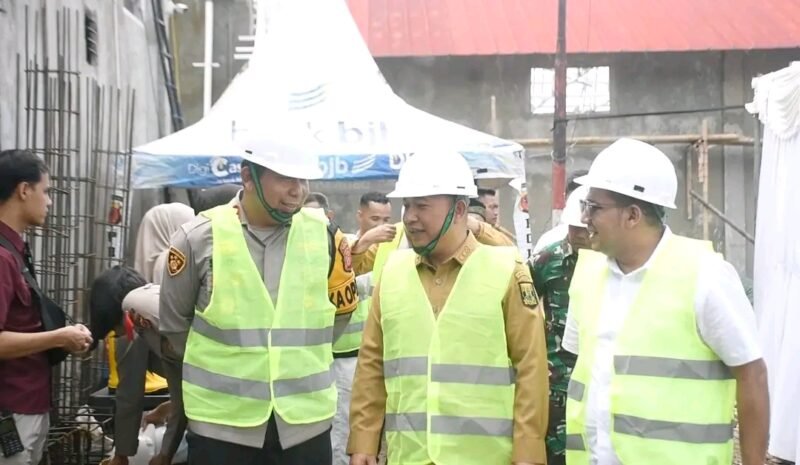 Wabup Sukabumi hadiri groundbreaking serentak SPPG Polri di Mapolres Sukabumi. | Fb/Pemerintah Kabupaten Sukabumi 
