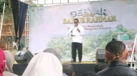Milad ke-8 Masjid Baiturrahman dirangkaikan peletakan batu pertama Pustu demi penguatan ibadah dan layanan kesehatan masyarakat. | Fb/pemerintah kabupaten Sukabumi 