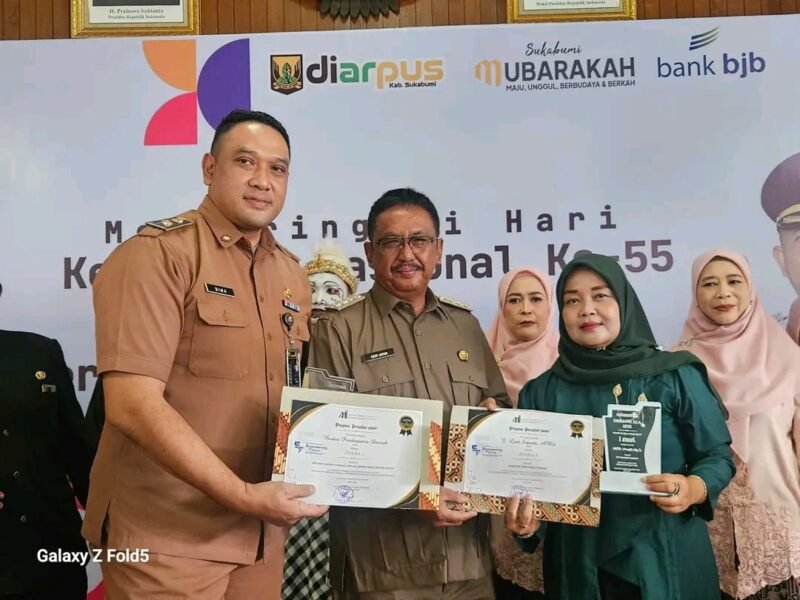 Bapenda Sukabumi borong dua gelar Juara 1 di AAI Award 2026. (fb/Pemerintah Kabupaten Sukabumi)