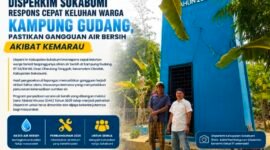 Disperkim Sukabumi memastikan sarana air bersih Kampung Gudang masih berfungsi di tengah kemarau.
