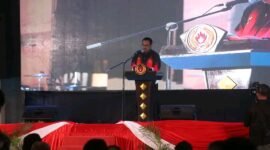 Bupati Sukabumi Asep Japar melepas atlet Kabupaten Sukabumi untuk berlaga di Porprov XV Jawa Barat 2026 dengan target menembus 10 besar. (Fb/Pemerintah Kabupaten Sukabumi)