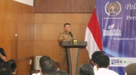 Wabup Andreas mengajak PWI Kabupaten Sukabumi mengawal pembangunan dan menyajikan informasi edukatif bagi masyarakat. (fb/Pemerintah Kabupaten Sukabumi)