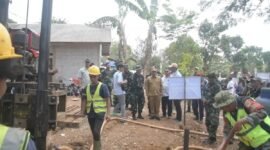 Disperkim Sukabumi mendukung TMMD Ciemas 2026 melalui penanganan lima rutilahu dan pembangunan empat sumur bor.