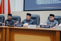 DPRD Kabupaten Sukabumi membahas dua Raperda dan pandangan tujuh fraksi terhadap APBD 2027.